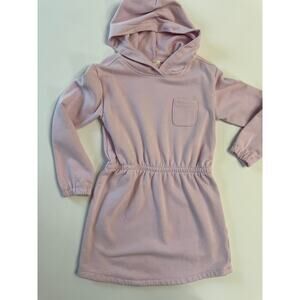Crewcuts Girls Pink Hoodie Sweatshirt Dress Mauve Size 8 terry pullover